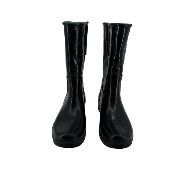 Sperry Top-Sider Black Nellie Quilted Rain Boots Size 6 Women’s - Picture 1 of 8